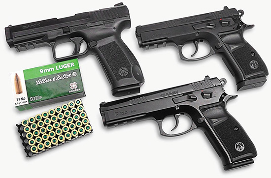 Пистолеты Canik TP9 SA, Canik P100 и Canik P120 под патрон 9х19