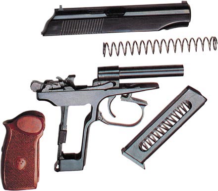 9-мм пистолет тип 59 (неполная разборка)
