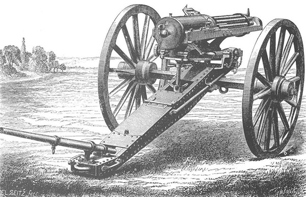 Орудие Гатлинга. 1860-е гг