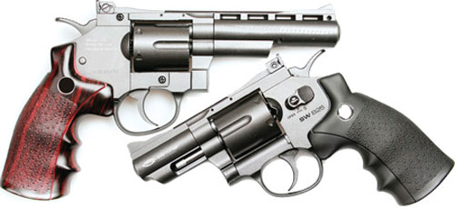 Пневматические револьверы Gletcher SW B25 и SW B4