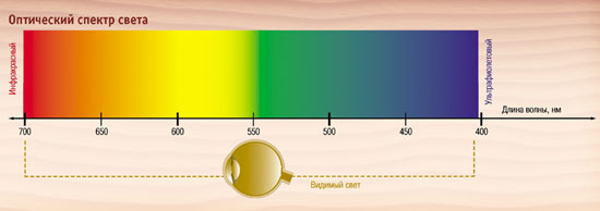 Спектр видимый глазом. Оптический спектр длины волн. Оптический (видимый) диапазон спектра. Оптический диапазон длин волн. Спектры оптического излучения.
