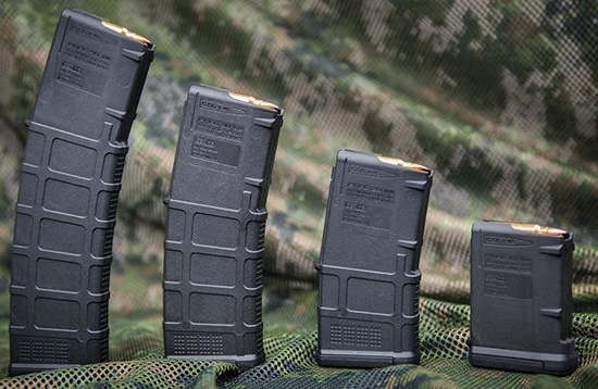 Модельный ряд магазинов Magpul PMAG Gen 3 для AR-15 включает модели емкостью 40, 30, 20 и 10 патронов