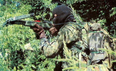 Советский снайпер в камуфлированной полевой форме