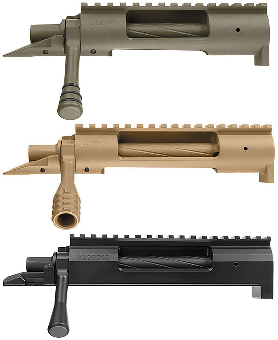 Ресиверы Surgeon Rifles изготовлены методом электроэрозии, благодаря чему планка Пикатинни и лапа отдачи выполнены зацело с телом ресивера. модели 591SA, 1086LA, 1581XL