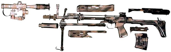 Неполная разборка снайперской винтовки СВУ-АС