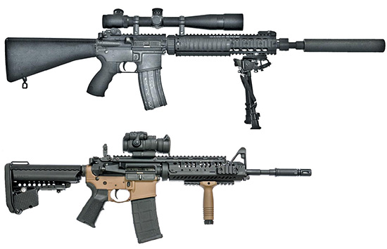 Современные боевые системы на базе AR-15: винтовка специального назначения Mk.12 SPR и карабин M4 Navy Seal