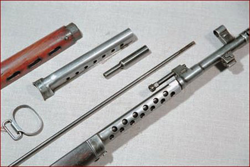 Детали газового двигателя винтовки СВТ-40