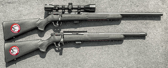 Модель Savage Mark II FV-SR отличается коротким стволом с каннелюрами и дульной резьбой, а Mark II FVXP комплектуется классическим охотничьим прицелом 3-9х40
