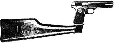 FN Browning образца 1903 года c примкнутой кобурой - прикладом