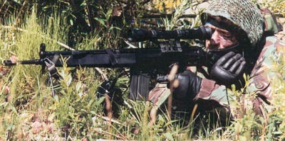 MSG-90А1 при стрельбе