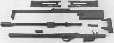 Walther WA 2000 основные компоненты (без деревянных элементов)