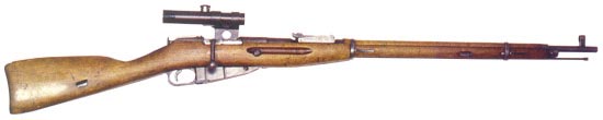 Снайперская винтовка Мосина образца 1891/1930 с оптическим прицелом ПУ