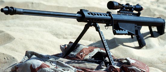 Barrett M82A1 ранний вариант с цилиндрическим дульным тормозом