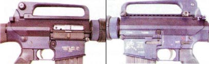 рис. 9. Ствольная коробка (ресивер) винтовки SR-25 (вид слева и справа)