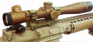 Прицел Leupold Mark 4 3-10X LR/T (ХМ151), установленный на винтовку XM110 SASS