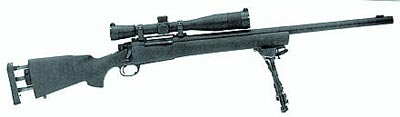 Снайперская винтовка М24 с регулируемым затылком приклада, сошками «Харрис-Бипод»